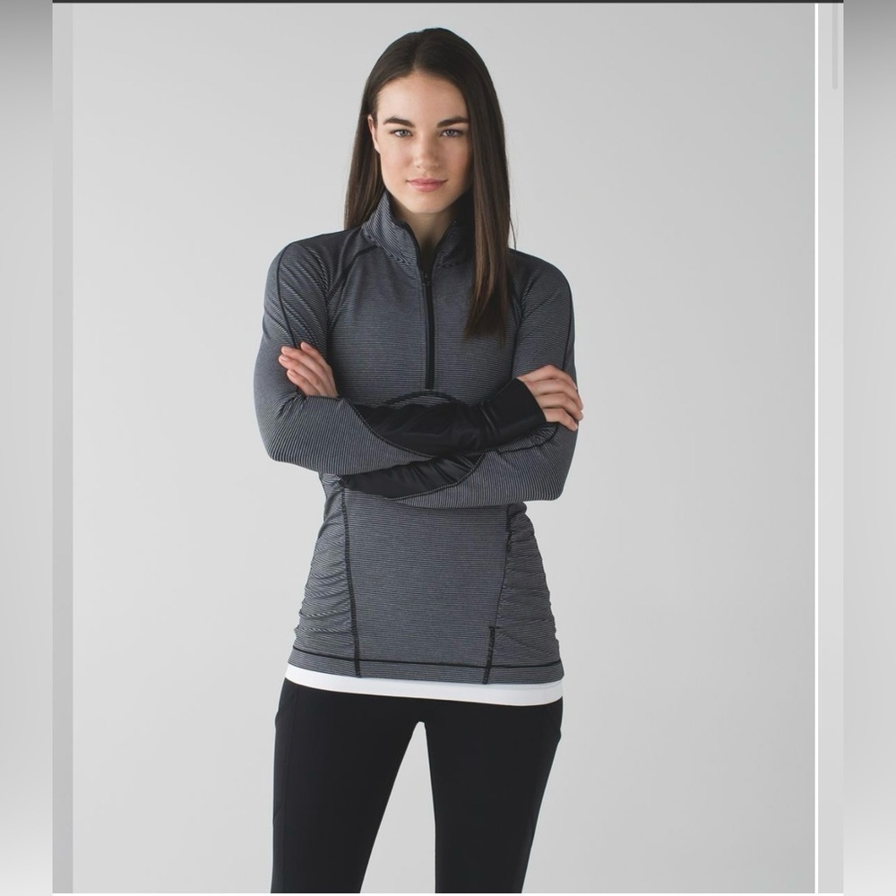 Lululemon Kriss Cross 1/2 Zip
Tonka Stripe Black Heathered Slate